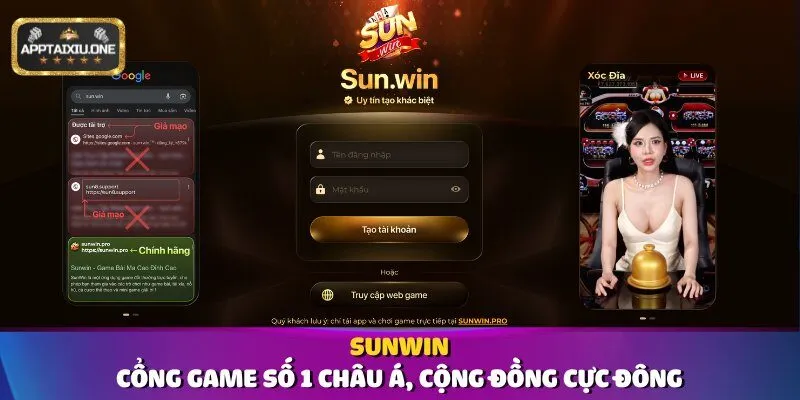 Sunwin – Cổng game số 1 châu Á, cộng đồng cực đông